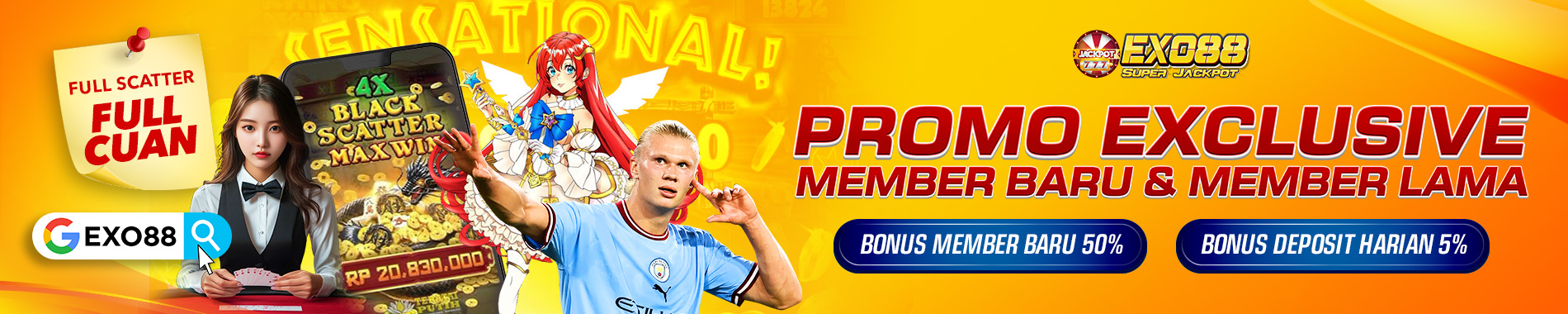 Exo88 bonus member baru 100%